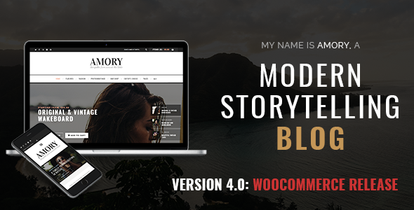 Amory – A Responsive WordPress Blog Theme