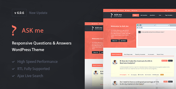 Ask Me – Responsive Questions & Answers WordPress