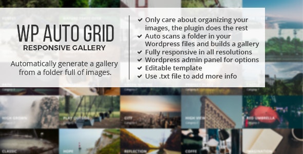 Auto Grid Responsive Gallery – WordPress