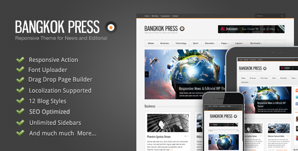 Bangkok Press – Responsive, News & Editorial Theme