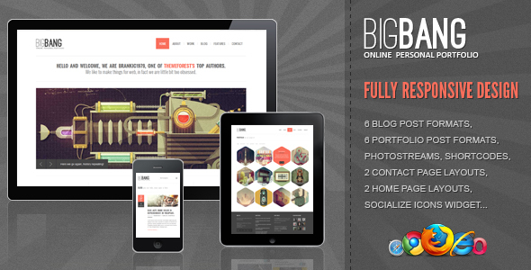 Bigbang – Responsive WordPress Theme