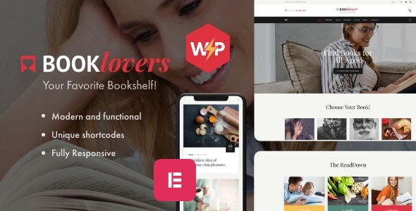 Booklovers – Publishing House & Book Store WordPress Theme + RTL