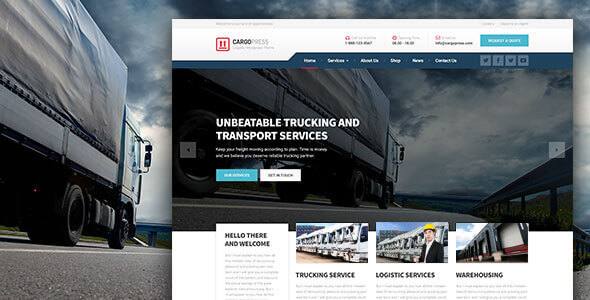 CargoPress – Logistic, Warehouse & Transport WP