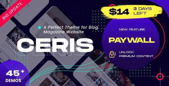 Ceris – News Magazine WordPress Theme