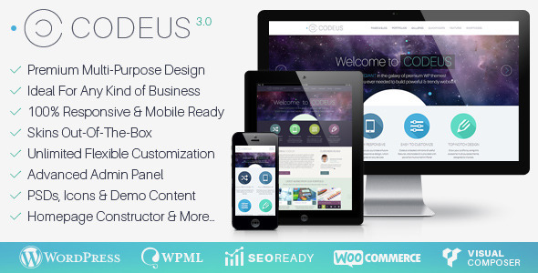 Codeus — Multi-Purpose Responsive WordPress Theme