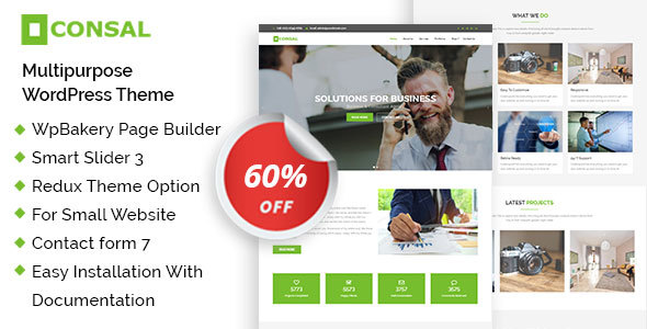 Consal – Corporate Business Agency WordPress Theme