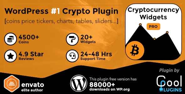Cryptocurrency Widgets Pro – WordPress Crypto Plugin