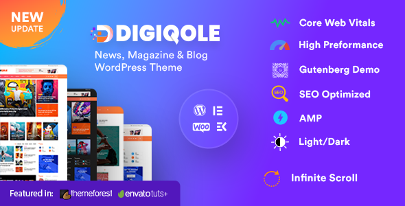 Digiqole – News Magazine WordPress Theme