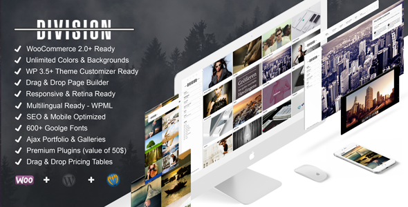 Division – Fullscreen Portfolio Photography Theme