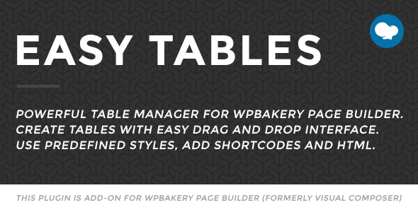 Easy Tables – Table Manager for WPBakery Page Builder