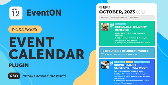 EventON – WordPress Virtual Event Calendar Plugin