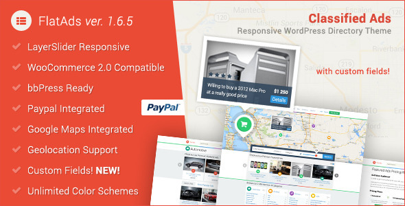 FlatAds – Classified Ads WordPress Theme