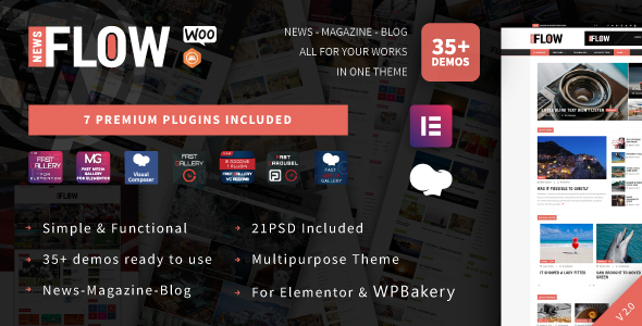Flow News – Magazine and Blog WordPress Theme