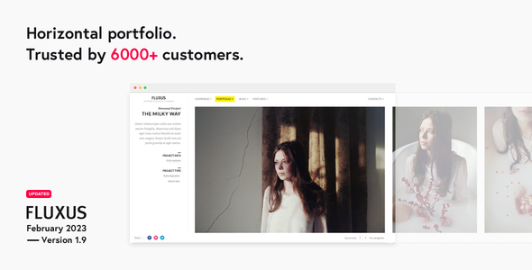 Fluxus – Horizontal Portfolio Theme