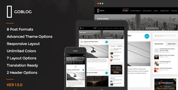 GoBlog – Responsive WordPress Blog Theme