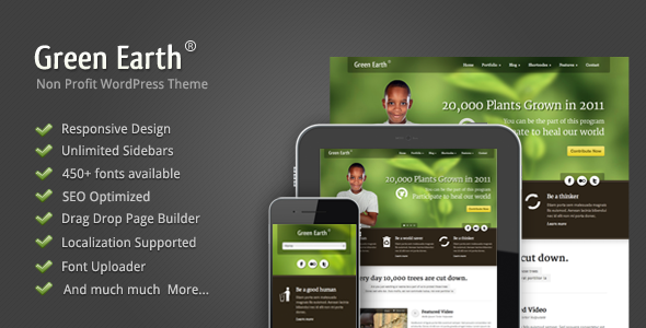 Green Earth – Environmental WordPress Theme