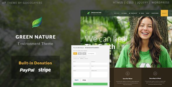 Green Nature – Environmental / Nonprofit WordPress