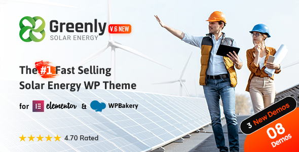 Greenly – Ecology & Solar Energy WordPress Theme