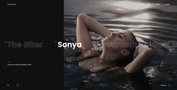 Grenada – Creative Ajax Portfolio Showcase Slider Theme