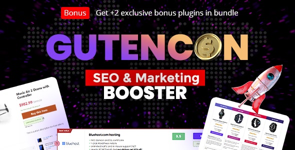 Gutencon – Marketing and SEO Booster, Listing Tables, Review Builder for Gutenberg
