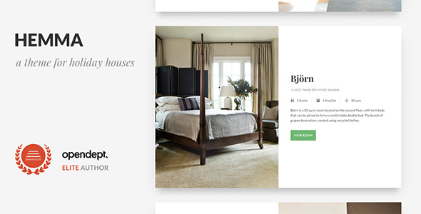 Hemma – B&B and Holiday House WordPress Theme