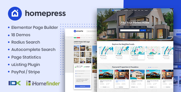 HomePress – Real Estate WordPress Theme