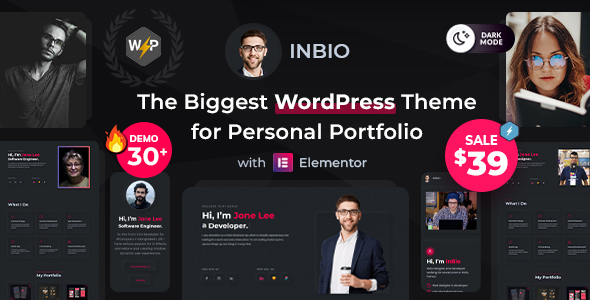 InBio – Personal Portfolio / Resume Theme