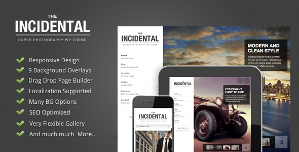 Incidental – Photography WordPress
