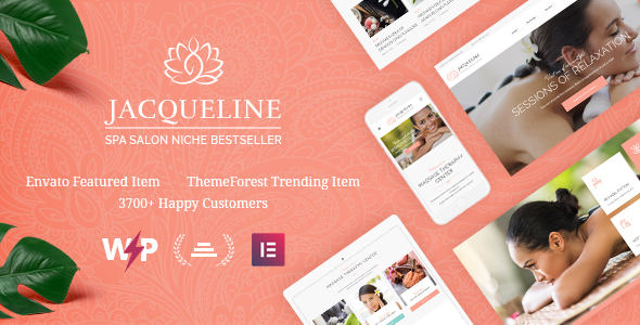 Jacqueline | Spa & Massage Salon Beauty WordPress Theme + Elementor