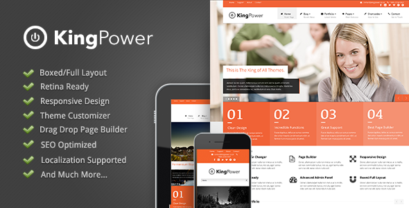 King Power – Retina Ready Multi-Purpose Theme