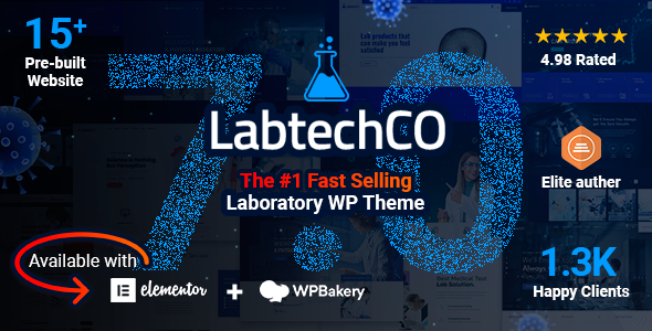 LabtechCO | Laboratory & Science Research WordPress Theme