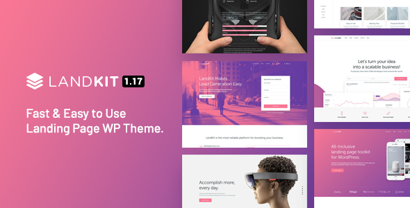 Landkit – WordPress Landing Page Theme