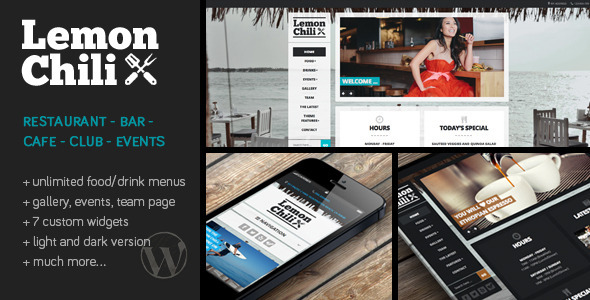 LemonChili – A Restaurant WordPress Theme