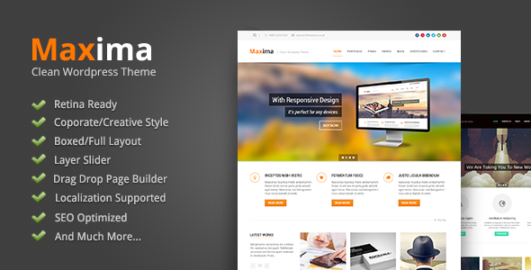 Maxima – Retina Ready WordPress Theme