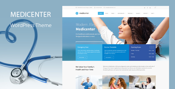 MediCenter – Health Medical WordPress Theme