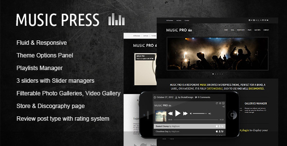 MusicPress – A Timeless Audio Theme