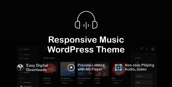 Musik – Responsive Music WordPress Theme