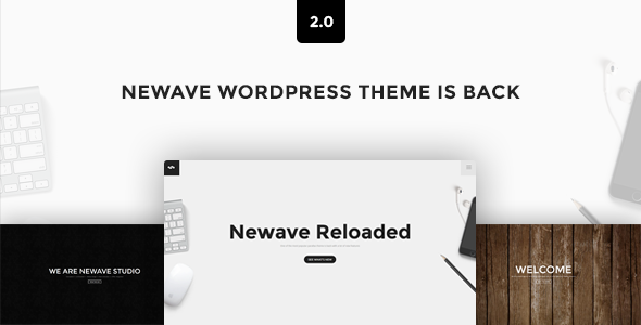 Newave – WordPress Responsive One Page Parallax