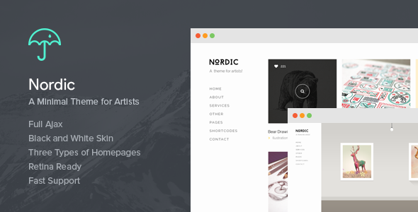 Nordic – Retina Responsive WordPress Theme