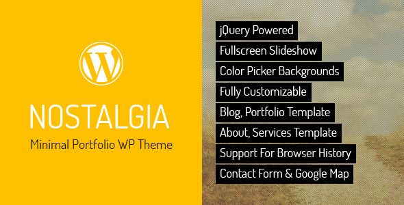 Nostalgia – Portfolio WordPress Theme
