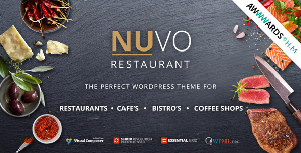 NUVO – Cafe & Restaurant WordPress Theme
