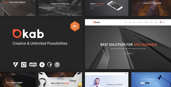 Okab – Responsive Multi-Purpose WordPress Theme + RTL