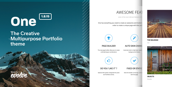 One – The Creative Multipurpose Portfolio theme