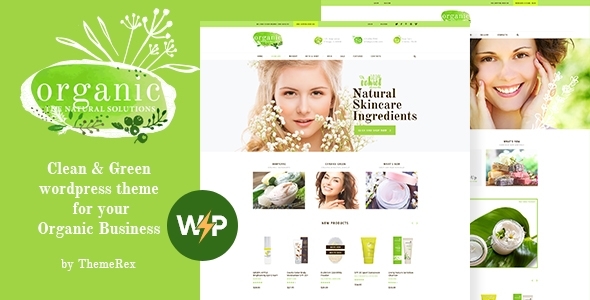 Organic Beauty Store & Natural Cosmetics WordPress Theme