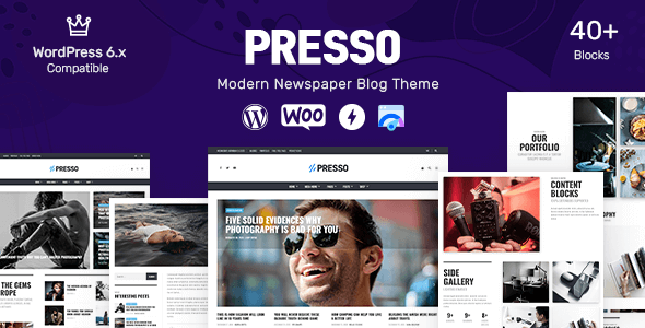 PRESSO – Modern Magazine / Newspaper / Viral Theme