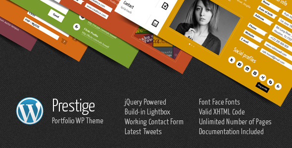 Prestige – Portfolio WordPress Theme