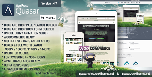 Quasar – WordPress Theme with Animation Builder