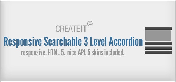 Responsive Searchable 3 Level Accordion For WordPress