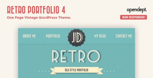 Retro Portfolio – One Page Vintage WordPress Theme