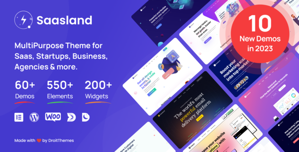 Saasland – MultiPurpose WordPress Theme for Saas Startup